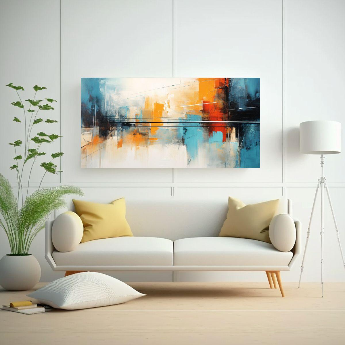 Pinturas Decorativas Estilo Jan Munro: Vitalidad 120x60cm-2