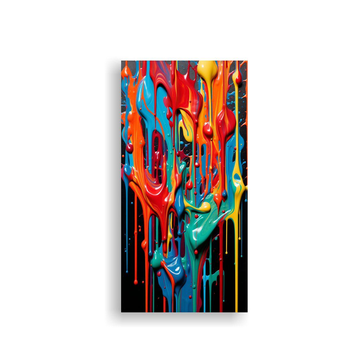 Pintura Abstracta En Bastidor Estilo 40x80cm-0