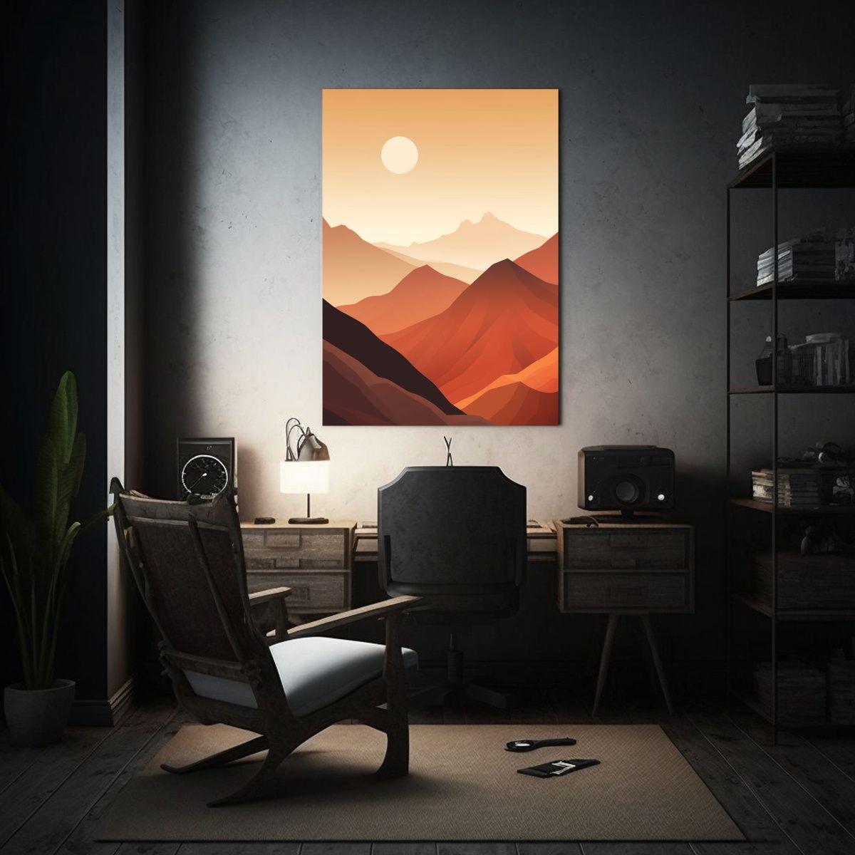 Pinturas Decorativas De Paisajes De Montañas 20x30cm-2