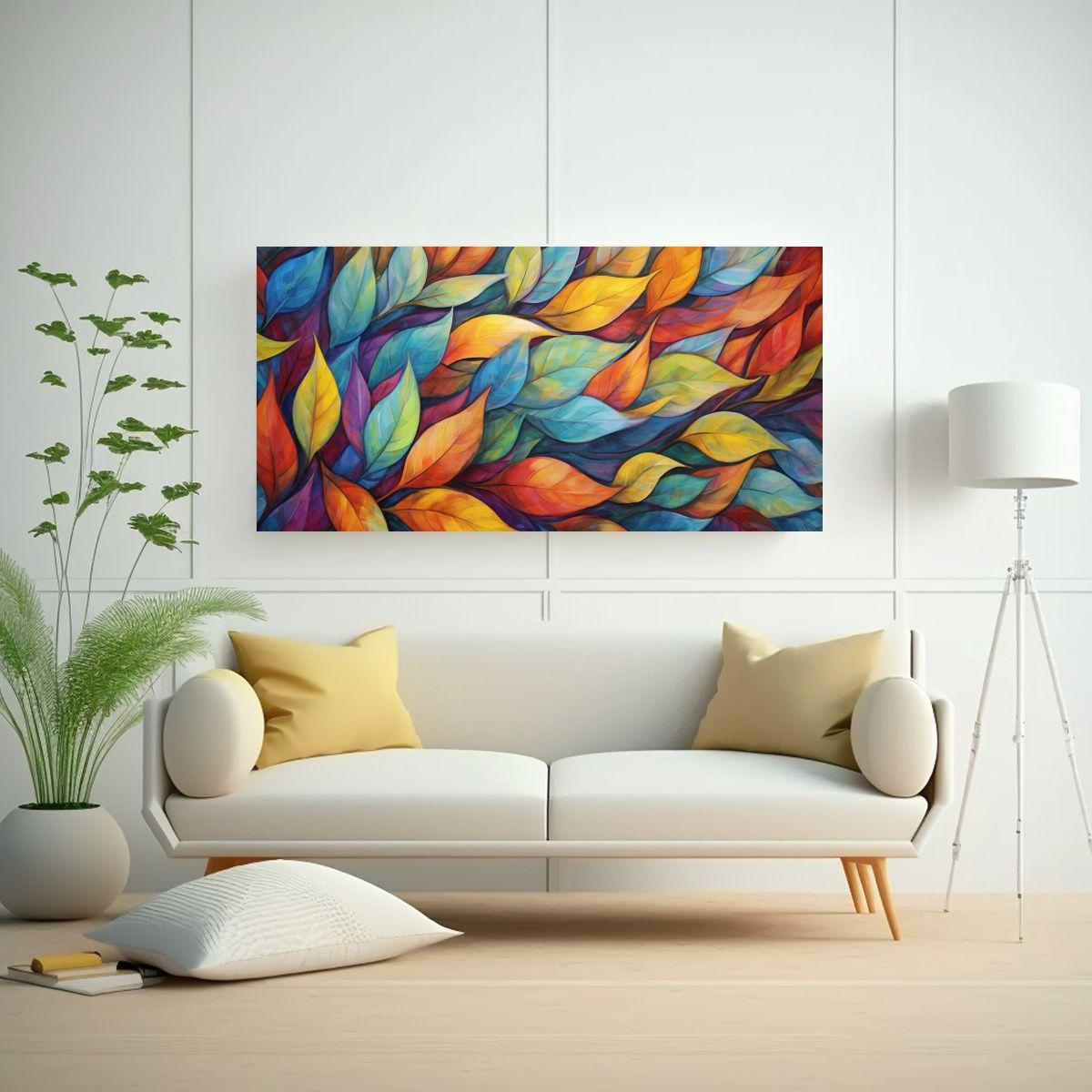 Pinturas Abstractas Equilibrio Visual Líneas 60x30cm-2