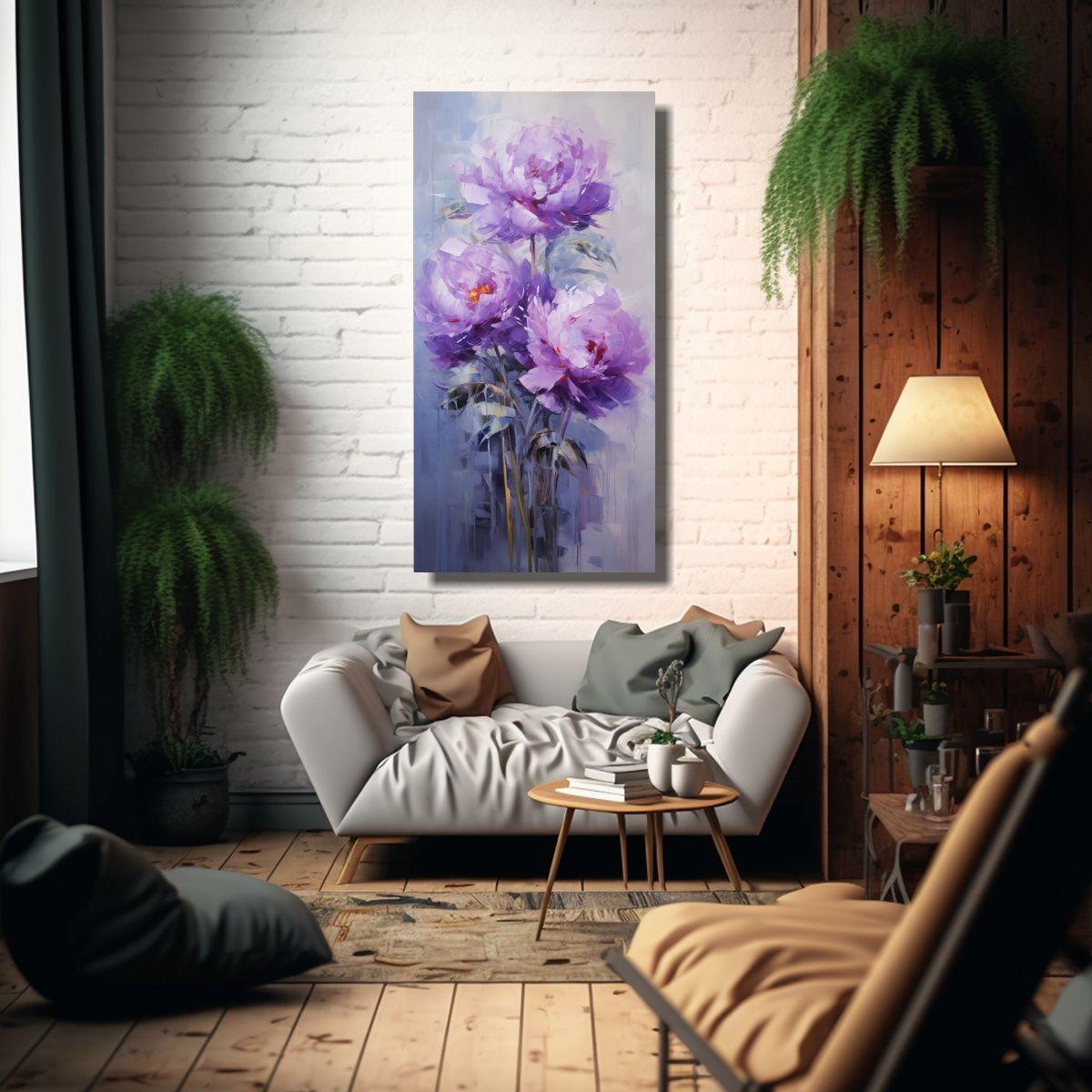 Tela En Bastidor Composicion Detalles Intrincados 60x120cm-2