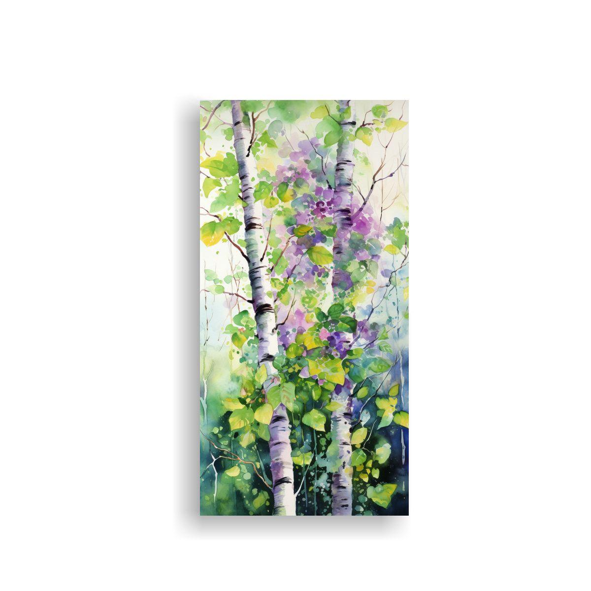 Arte De Pared Composición Simplicidad Árbol De 20x40 Cm-0
