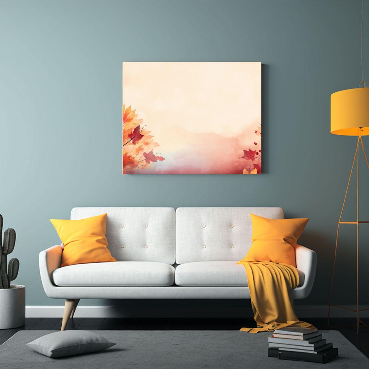 Fondo De Otoño Con Espacio Vacío Para Decoración Con Estr 65x50cm-2