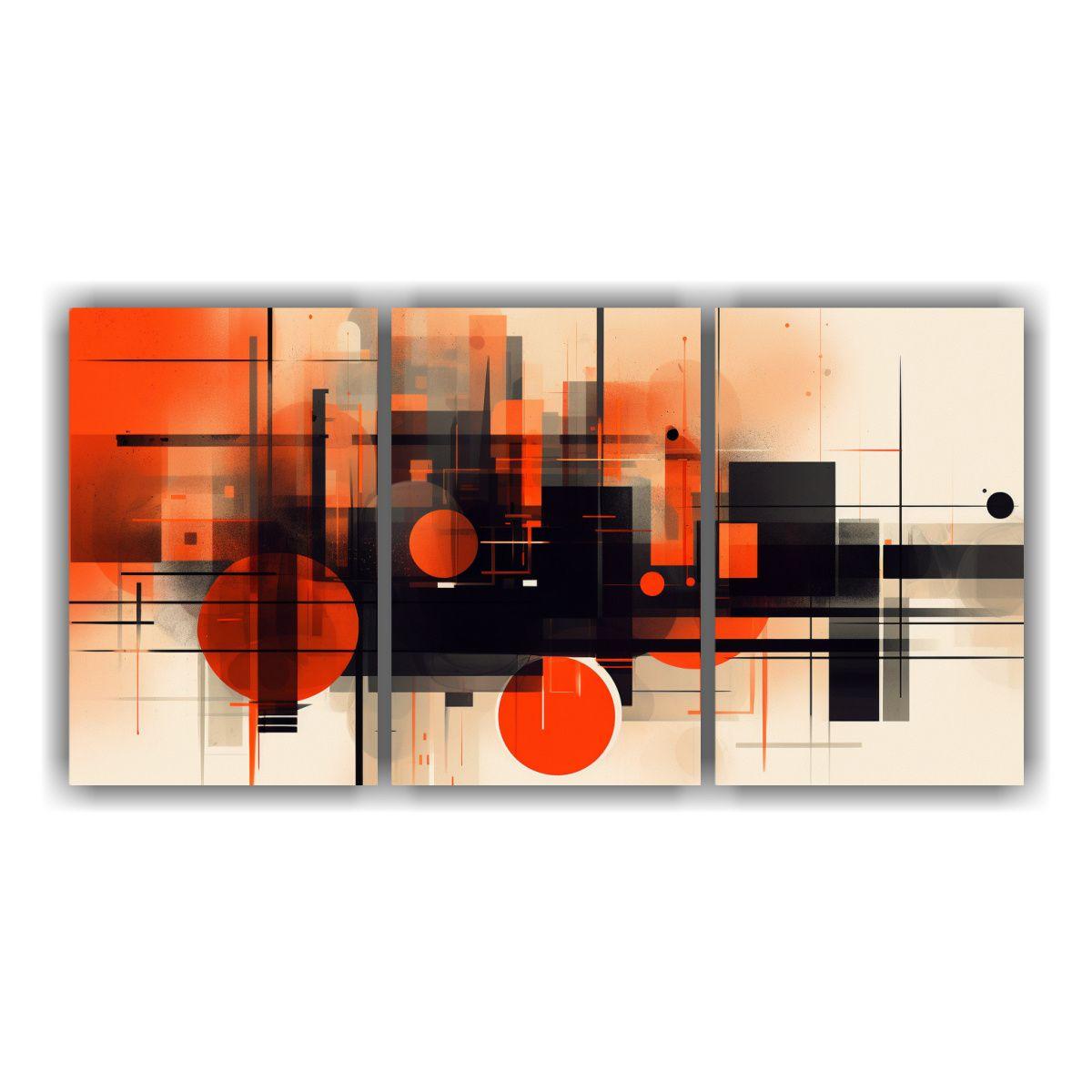 Cuadros Arte Gráfico Ciudad Arquitectura 120x60 Cm-0