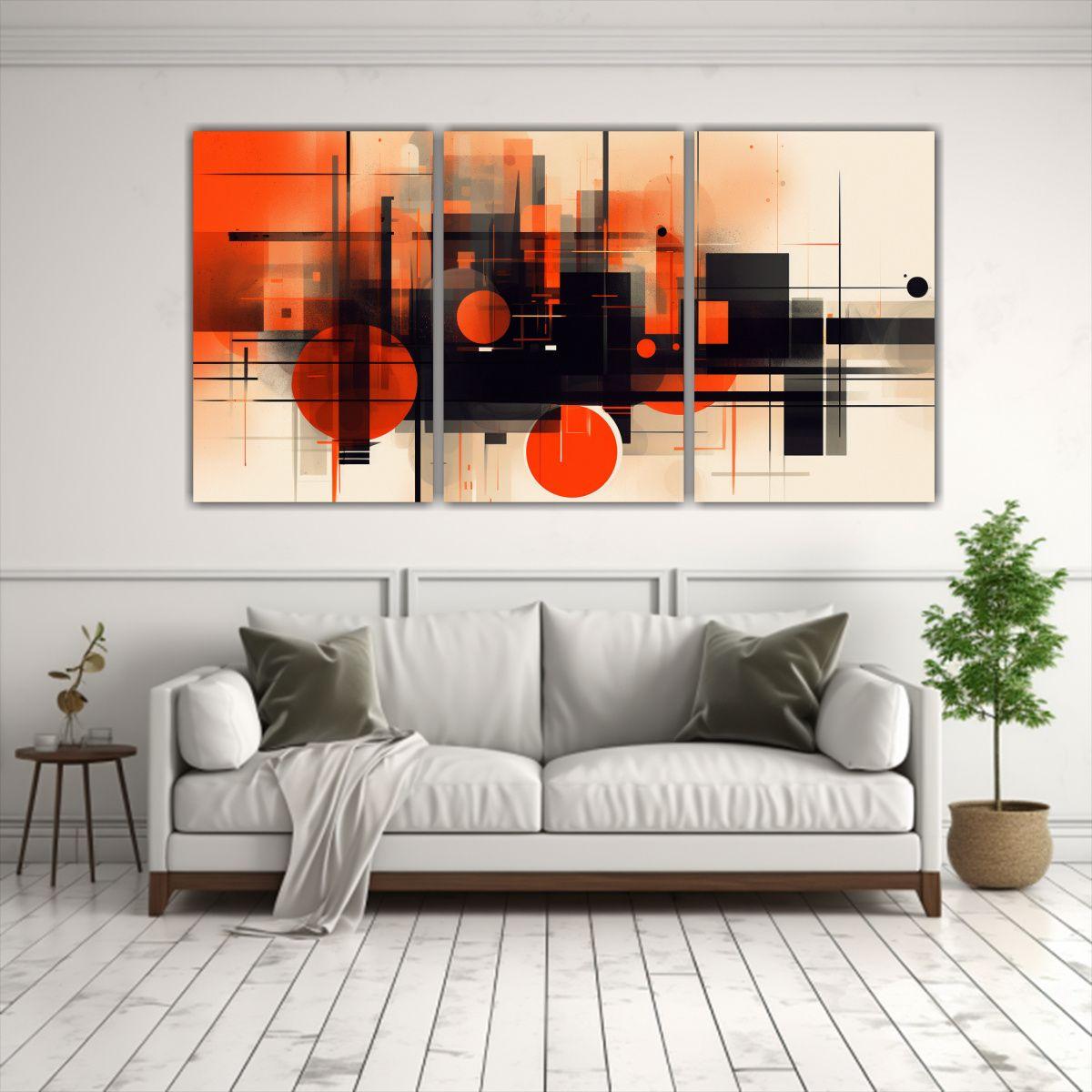 Cuadros Arte Gráfico Ciudad Arquitectura 120x60 Cm-2