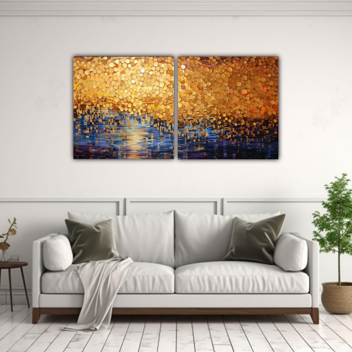 Cuadro Decorativo: Abstracción Resistente Estilo 160x80 Cm-2