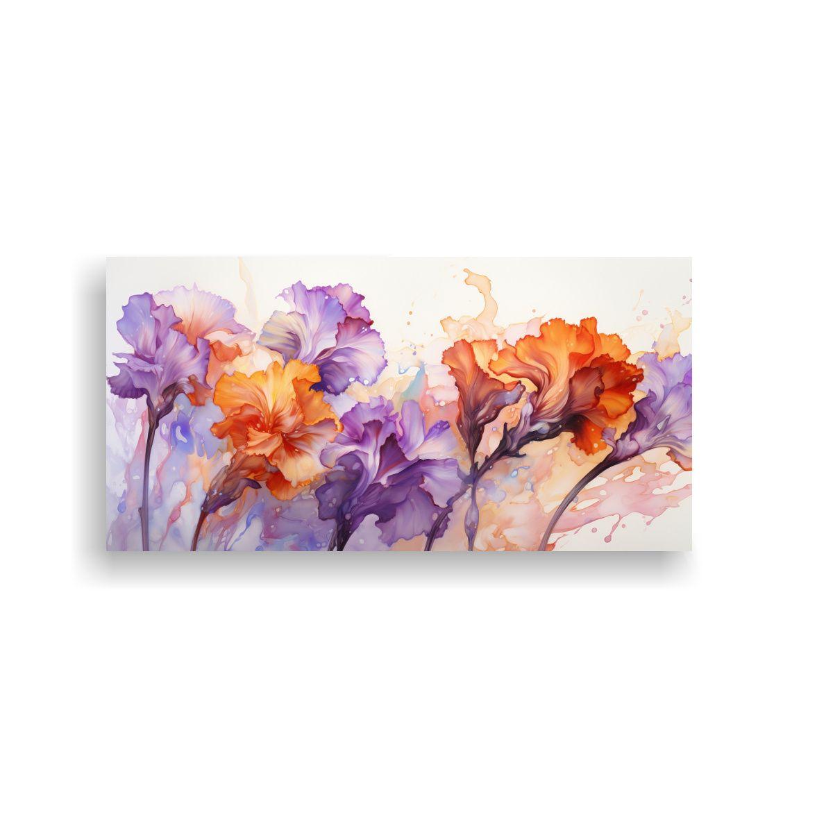 Pinturas Abstractas Clásicas Con Claveles 160x80cm-0