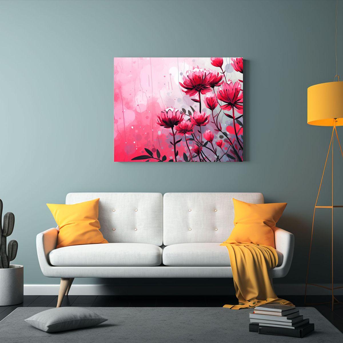 Pinturas Decorativas En Lienzo De Tela Duradera Con Trébole 90x60cm-2