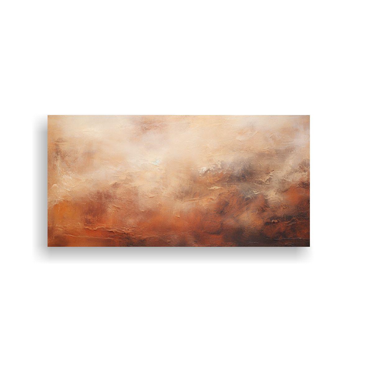 Paisaje Abstracto En Tonos Marrones Para 40x20 Cm-0