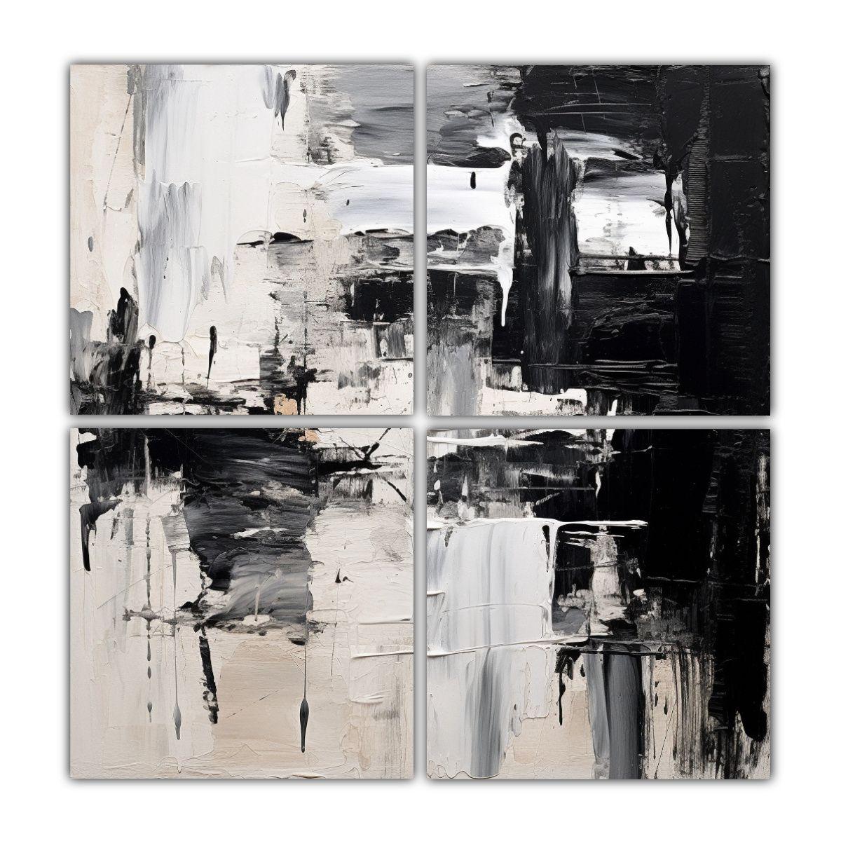 Pinturas Decorativas De Temática Natural En 4 120x120 Cm-0