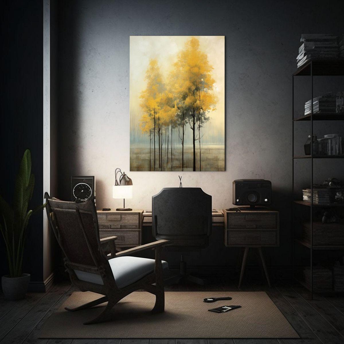 Pinturas De Decoración Arte Movimiento Habitación árboles 40x50cm-2