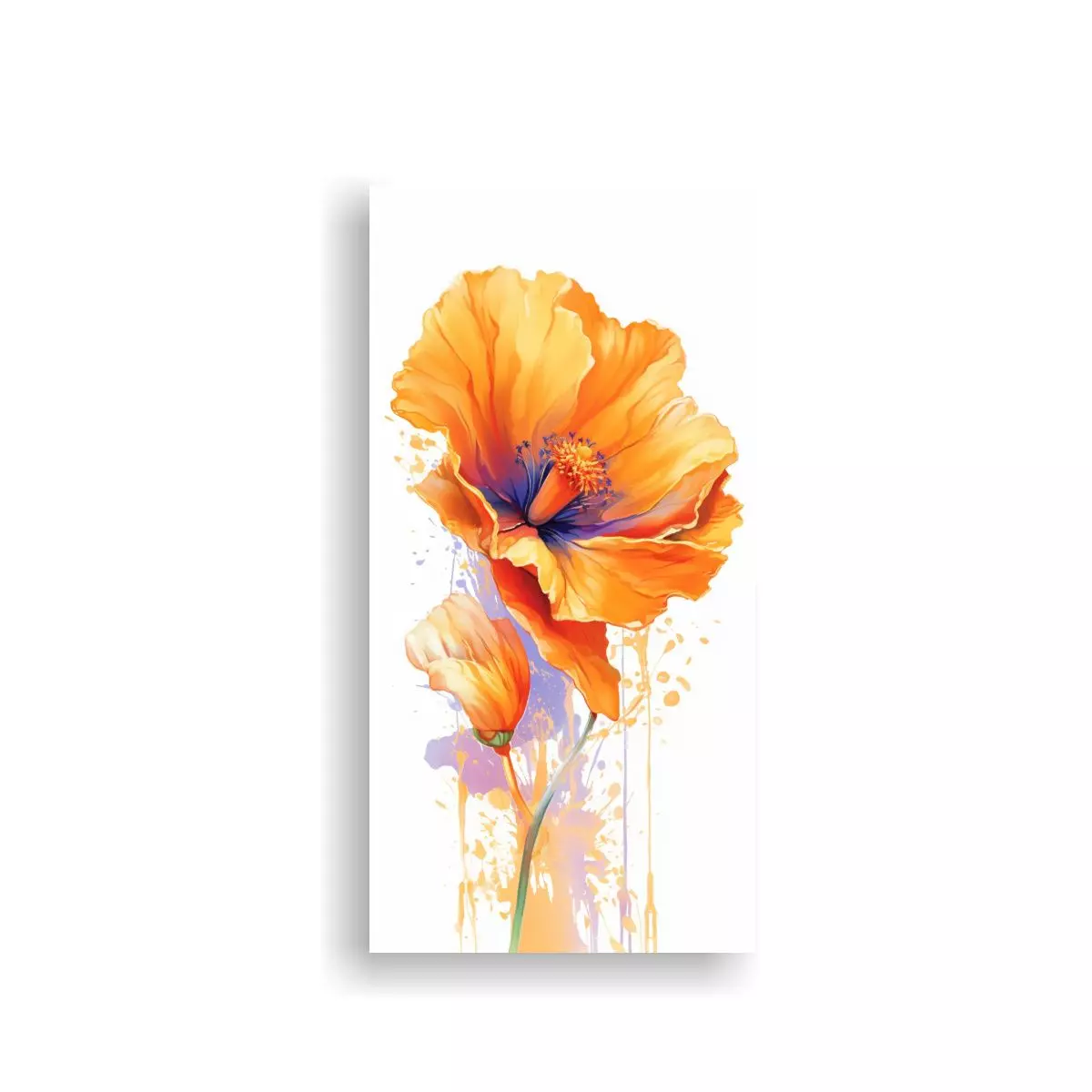 Cuadro Lienzo Elegante Arte Colores Salón 40x80cm-0