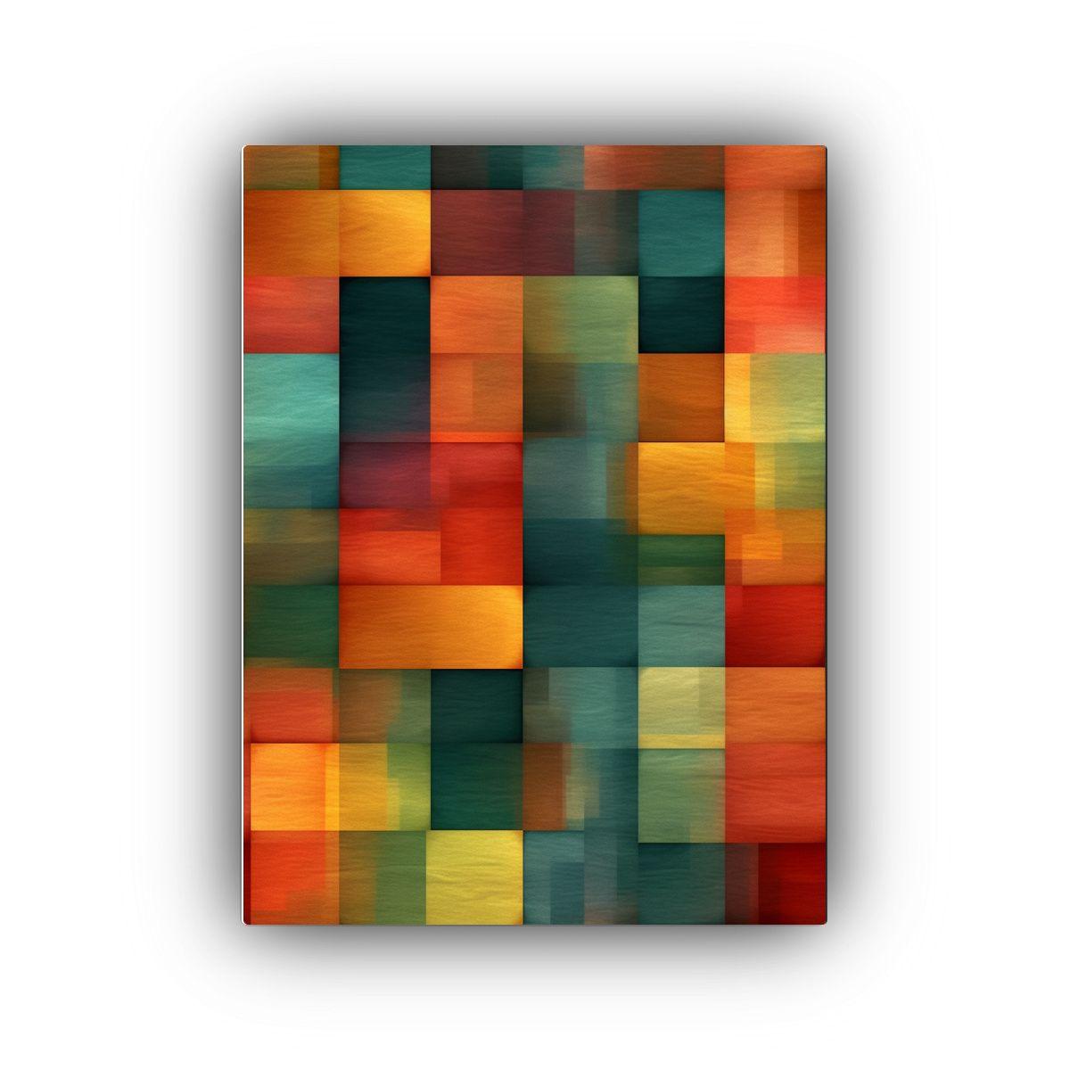 Tela Galería Abstracta Estilo Color Field 20x30cm-0