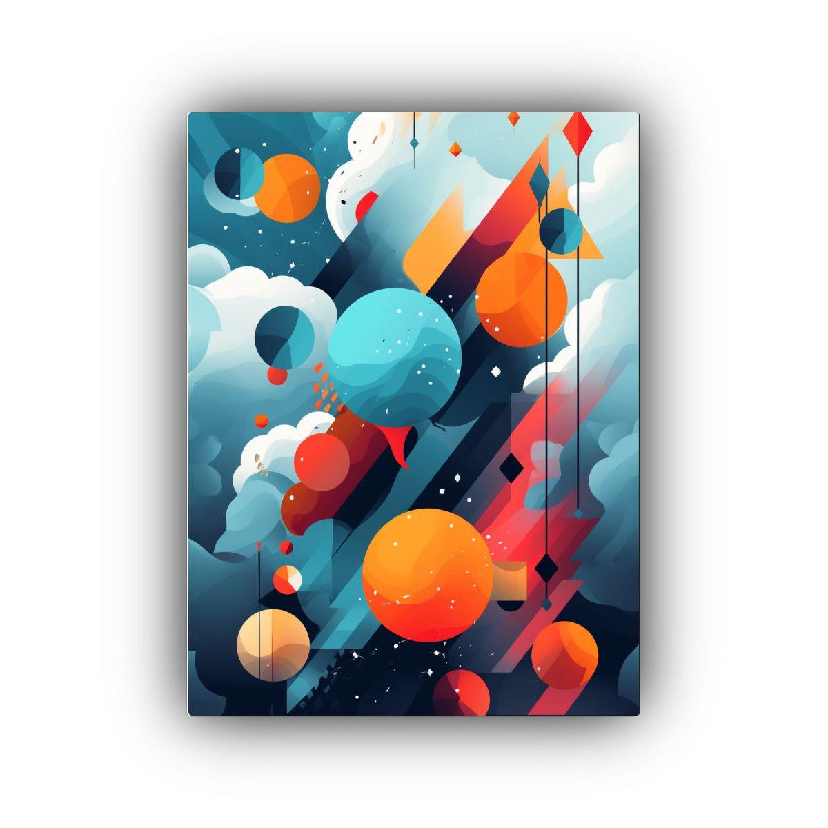 Cuadro Calidos: Originalidad En Imagen Abstracta 50x75cm-0