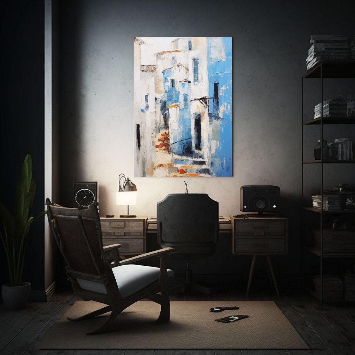 Pinturas De Decoración De Pequeños Callejones En Pueblos E 80x120cm-2