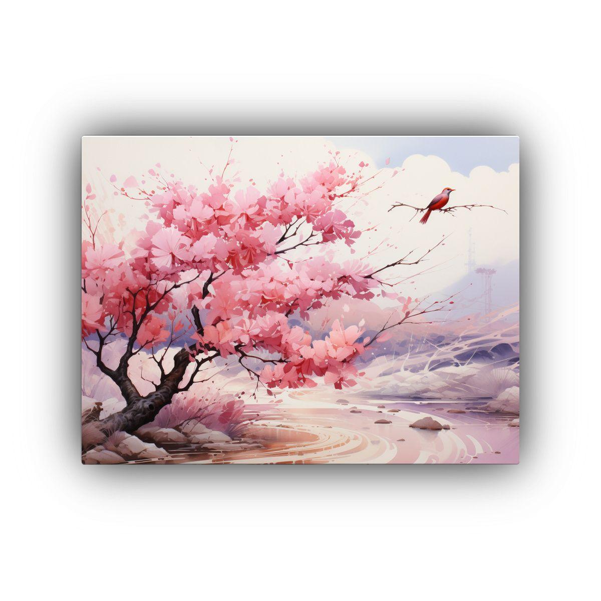 Hermoso Bastidor Madera Ocotillo Árbol Abstracto Colores Or 45x30cm-0