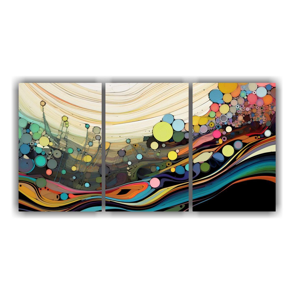 Pinturas Decorativas Con Detalles Intrincados 150x75 Cm-0