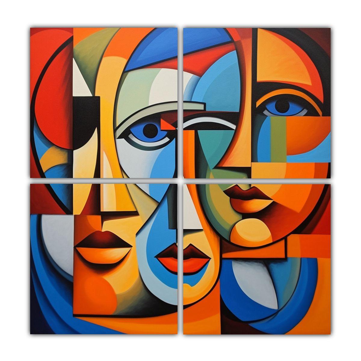 Pinturas Decorativas Exclusivas De Arte Abstracto 160x160 Cm-0