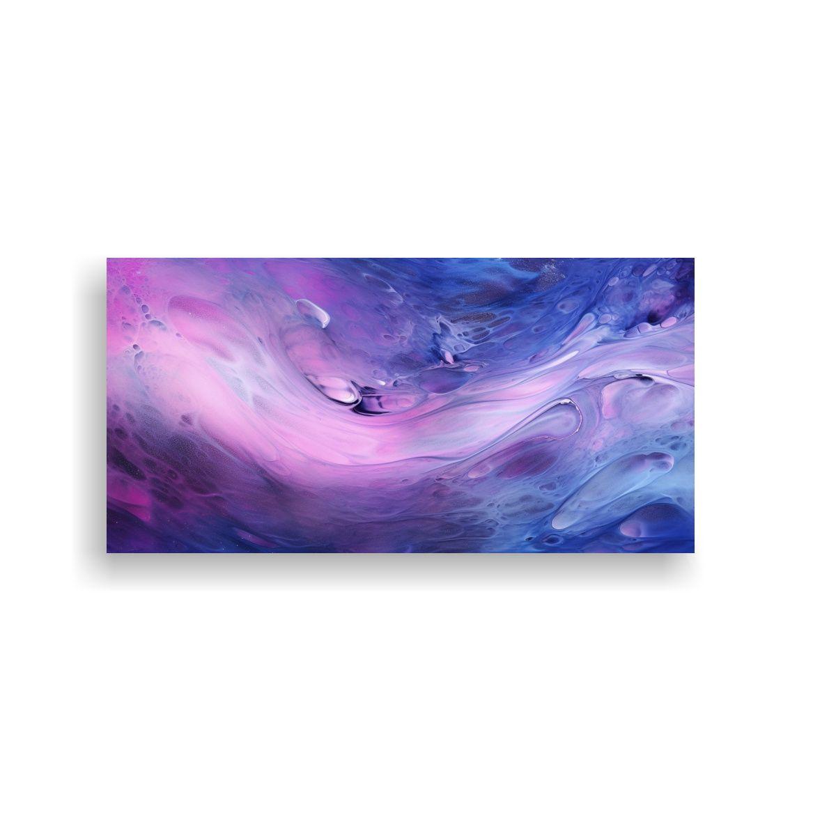 Cuadro Decorativo Dinámico En Tonos Morados Y 160x80cm-0