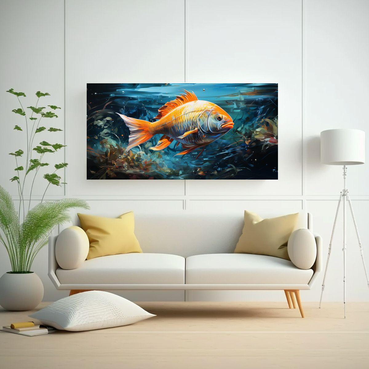 Pintura Al Estilo óleo Refinada De Estilo Acuarel 80x40cm-2