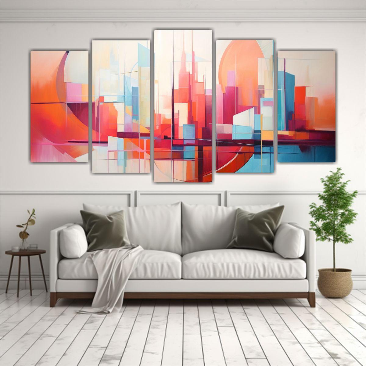 Pinturas Abstractas Para La Oficina: 150x75 Cm-2