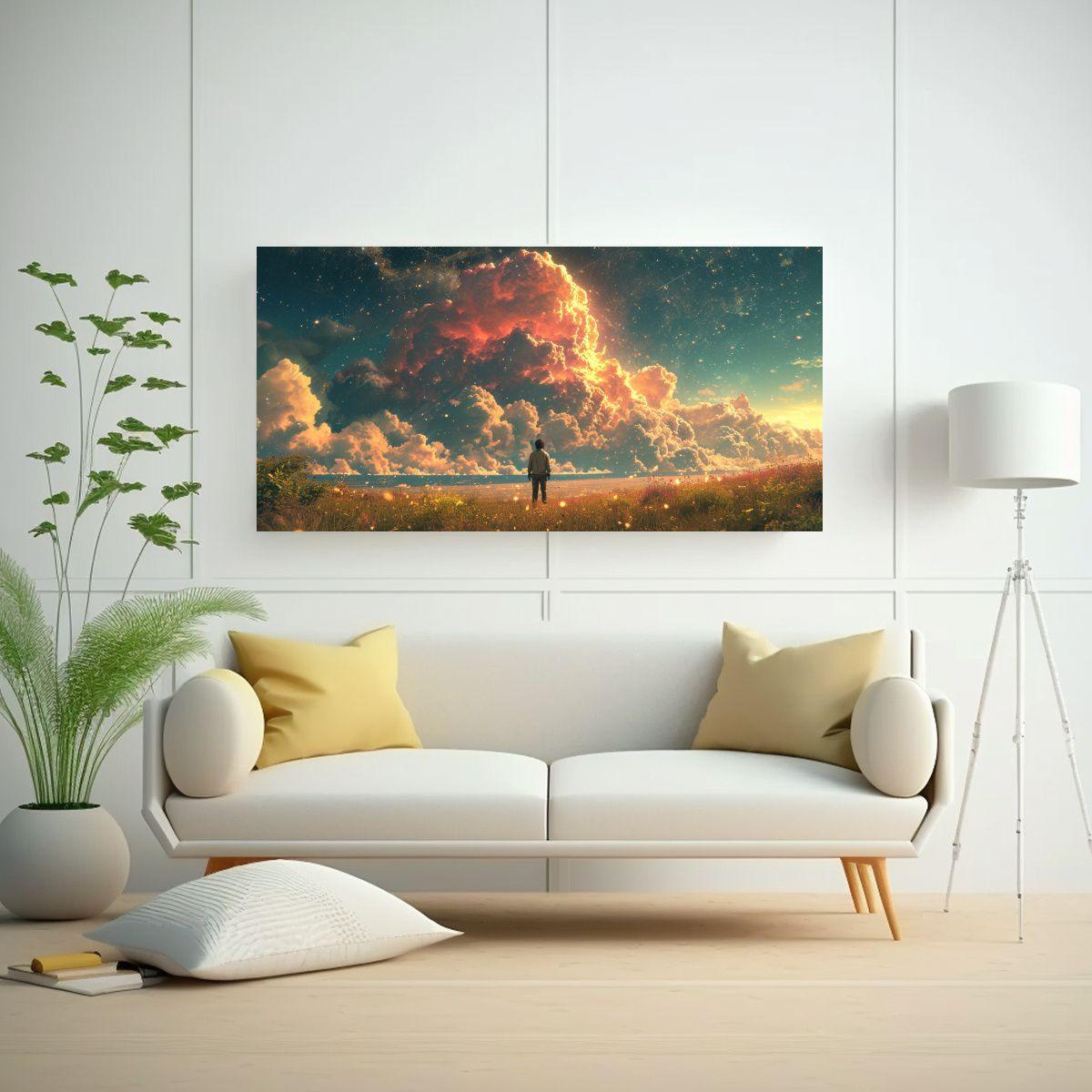 Cuadros Decorativos De Arte Acuarela Clásica 100x50cm-2