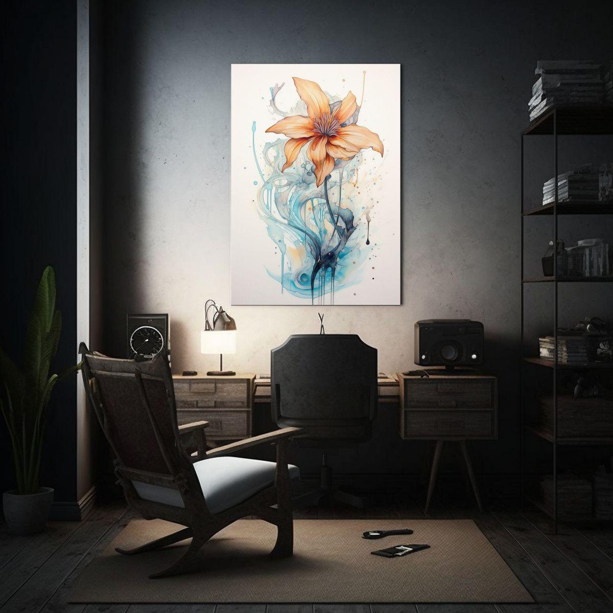 Cuadro Flores Inspiradoras Estilo Street Art 30x45cm-2