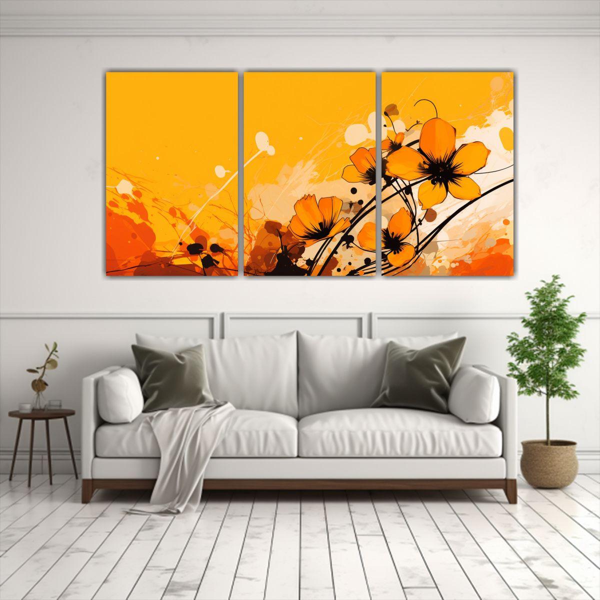 Pinturas Decorativas De Ambiente Neonoir Amarillo 90x45 Cm-2