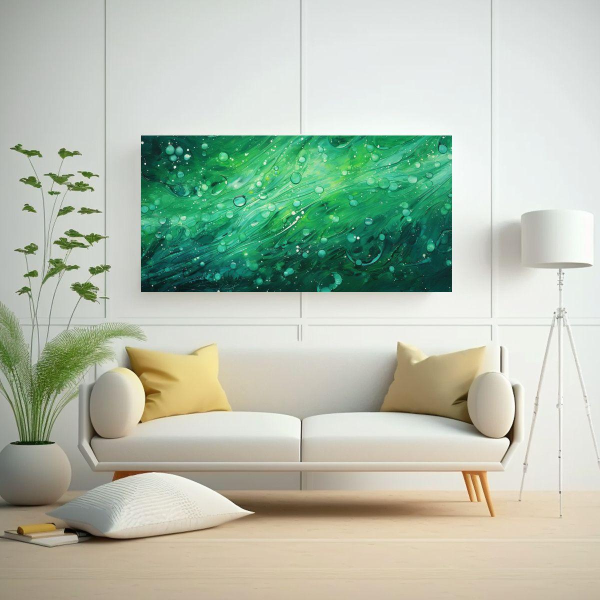 Pintura Decorativa Estilo Puntillismo Luminoso 160x80 Cm-2