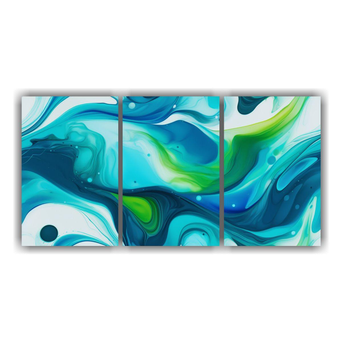 Cuadros Abstractos Salón Con Colores Vibrantes 240x120 Cm-0
