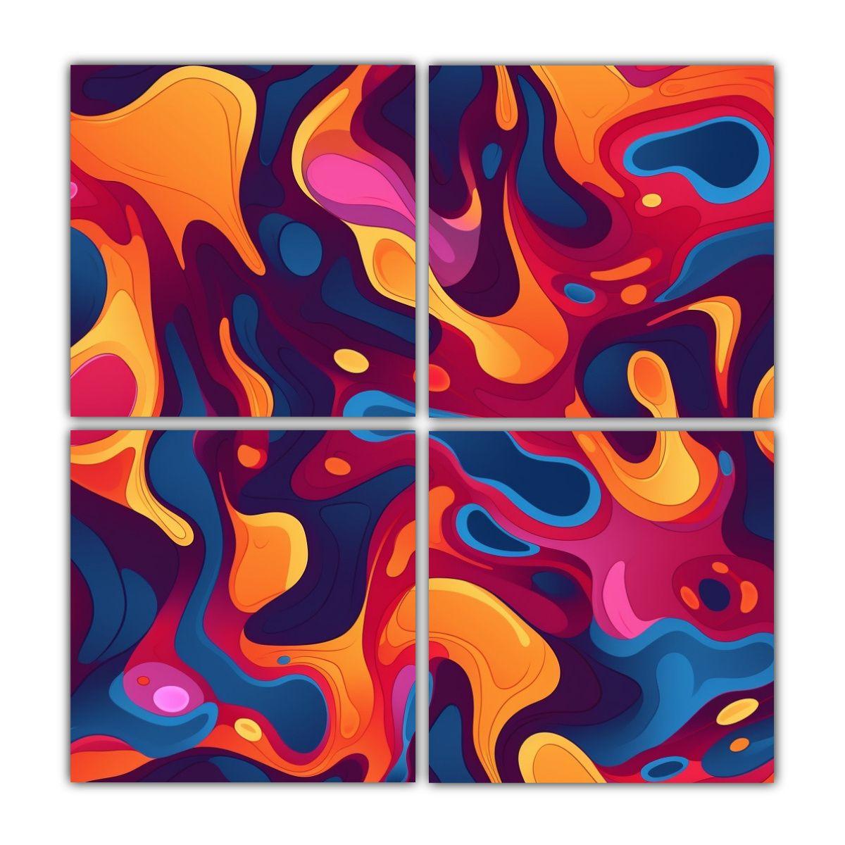 Pinturas Decorativas Clásicas Con Patrón 140x140 Cm-0