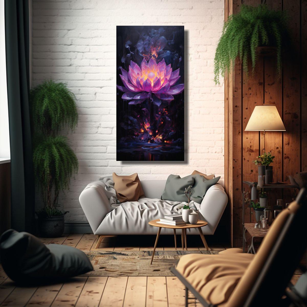 Pintura Arte Dibujo Colores Vibrantes En Lienzo 20x40cm-2