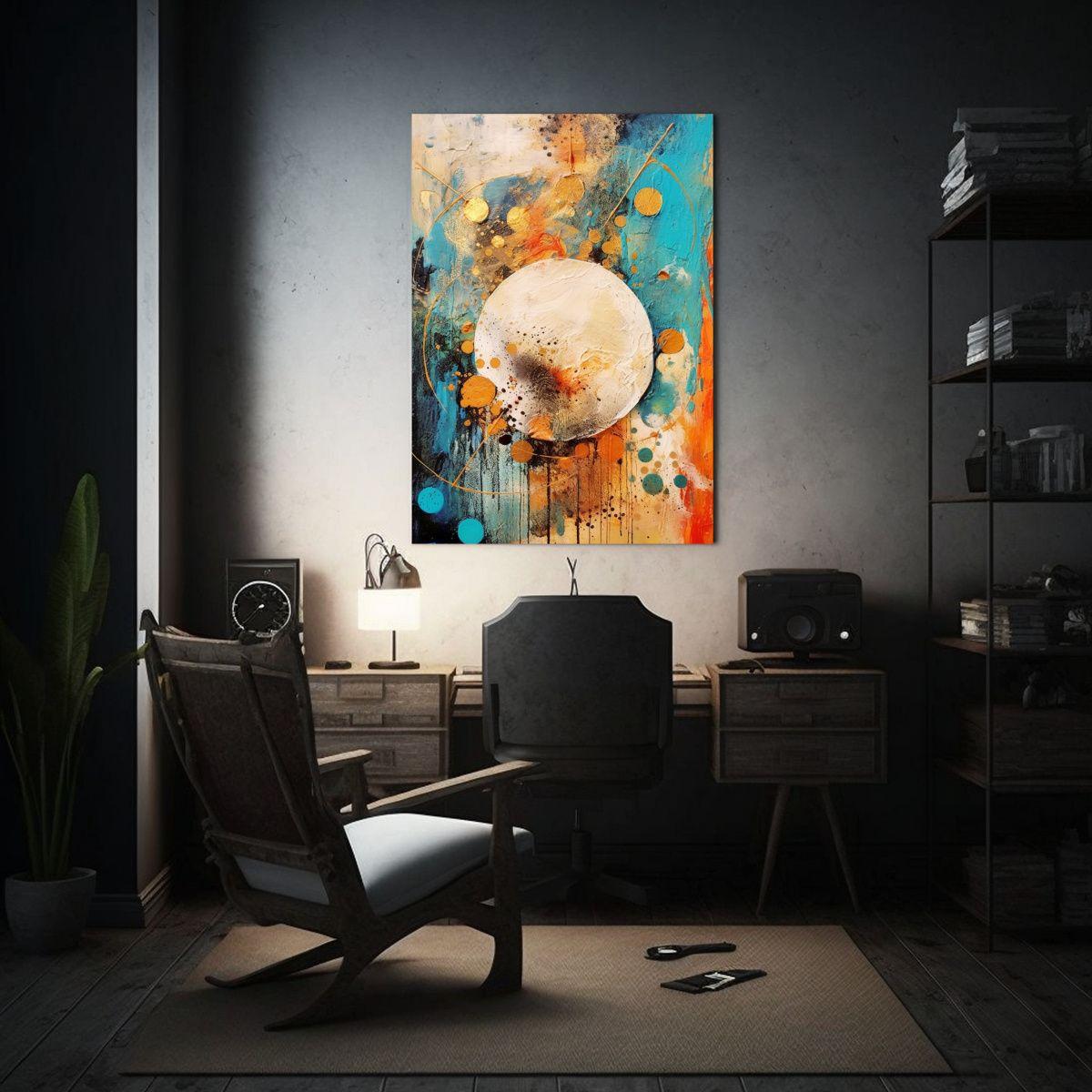 Pinturas De Decoración De Collage Abstracto 80x120cm-2