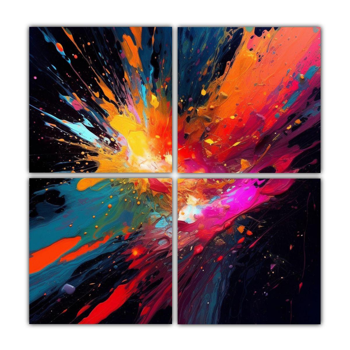 Pinturas Decorativas Abstractas De Arte Creativo 120x120 Cm-0
