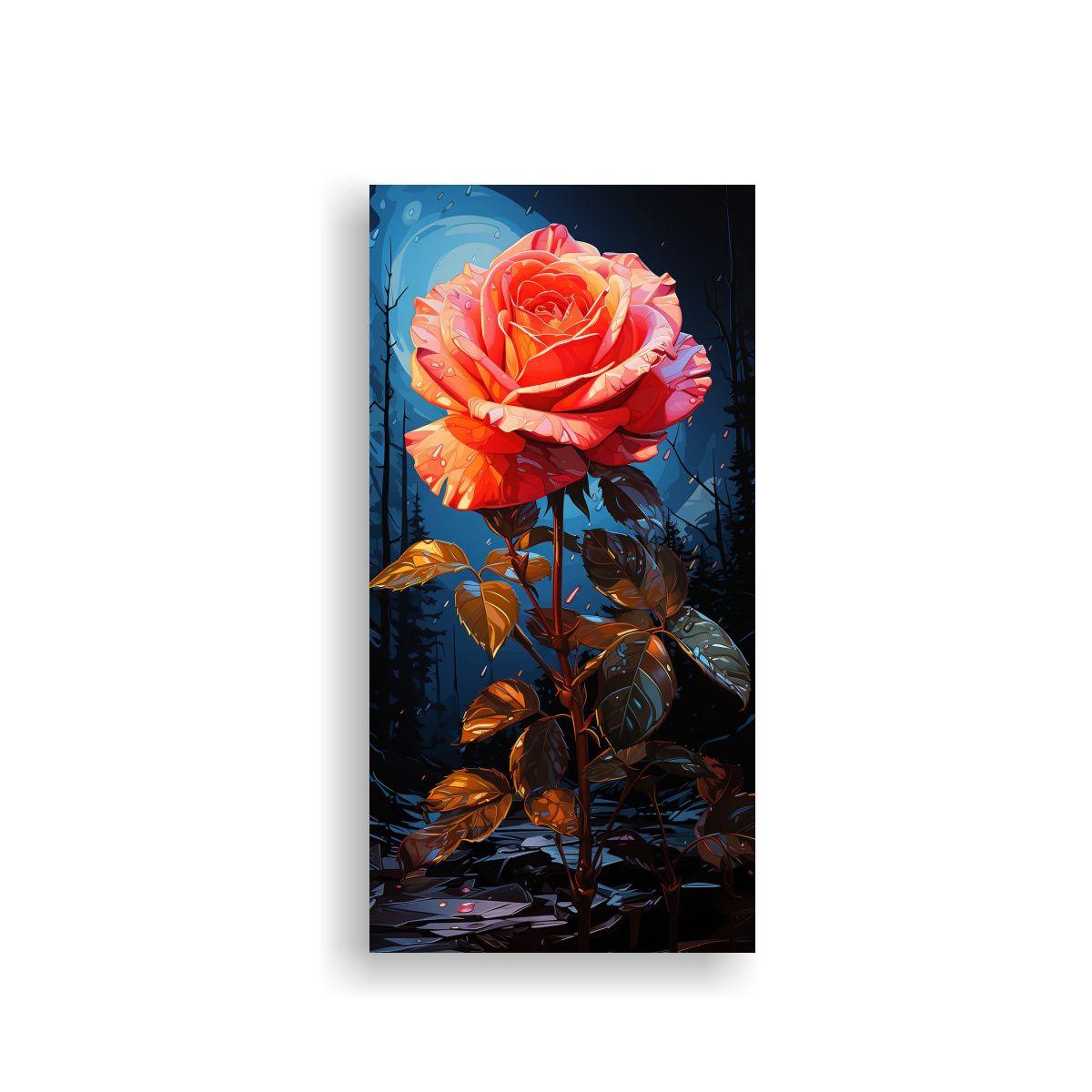 Cuadro En Bastidor Expresión Alegre Rosa Pop Art 70x140cm-0