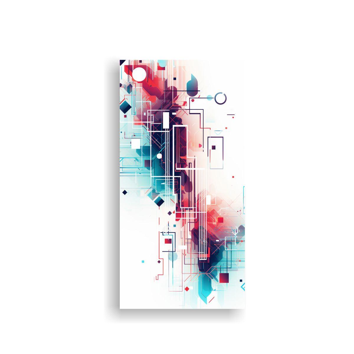 Lienzo Abstracto ATMJD87953 Con Gama De Colores 40x80cm-0