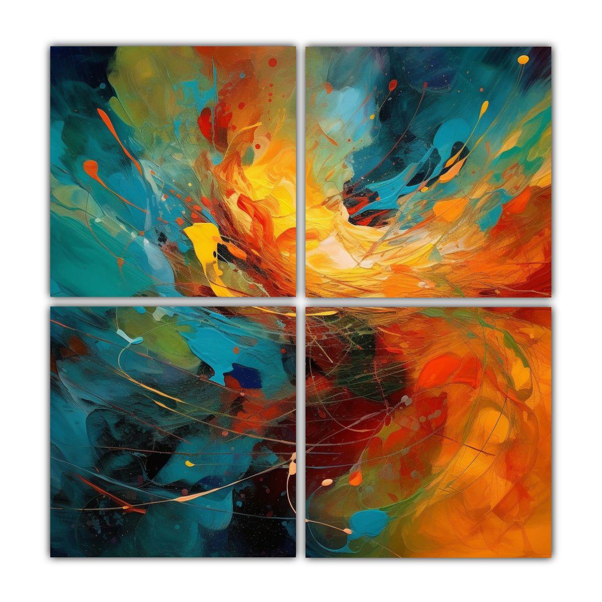 Cuadro Llamativo Feij Aquí Y Ahora, Arte 140x140 Cm-0