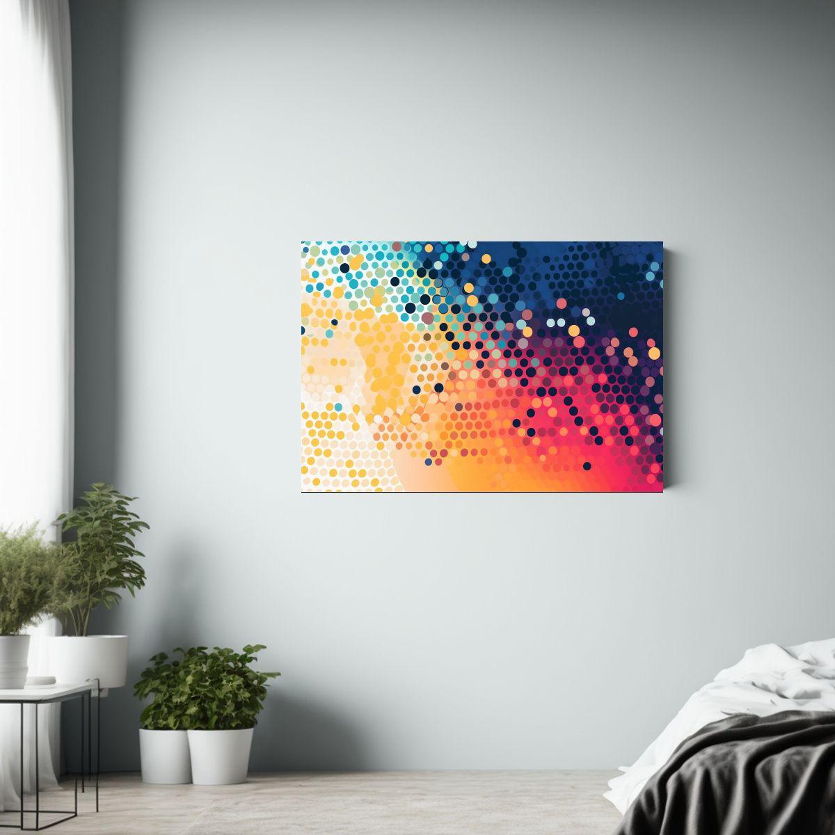 Cuadro Abstracto Con Fondo De Semitonos Para Decoración. 30x20cm-2