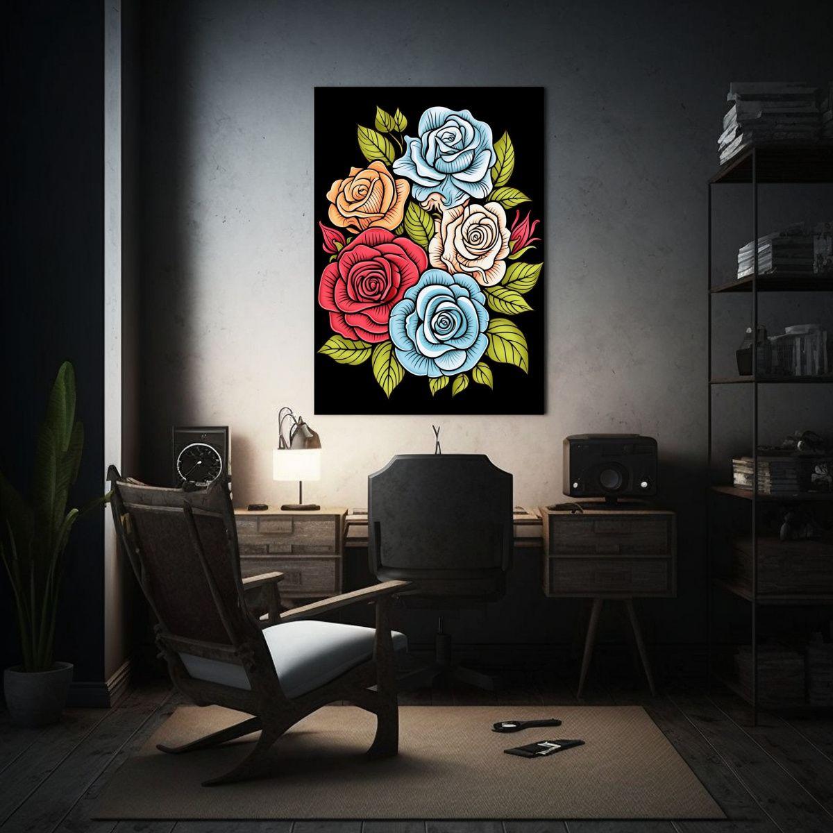 Cuadro Tela Sublimada Flores En Floración 20x30cm-2