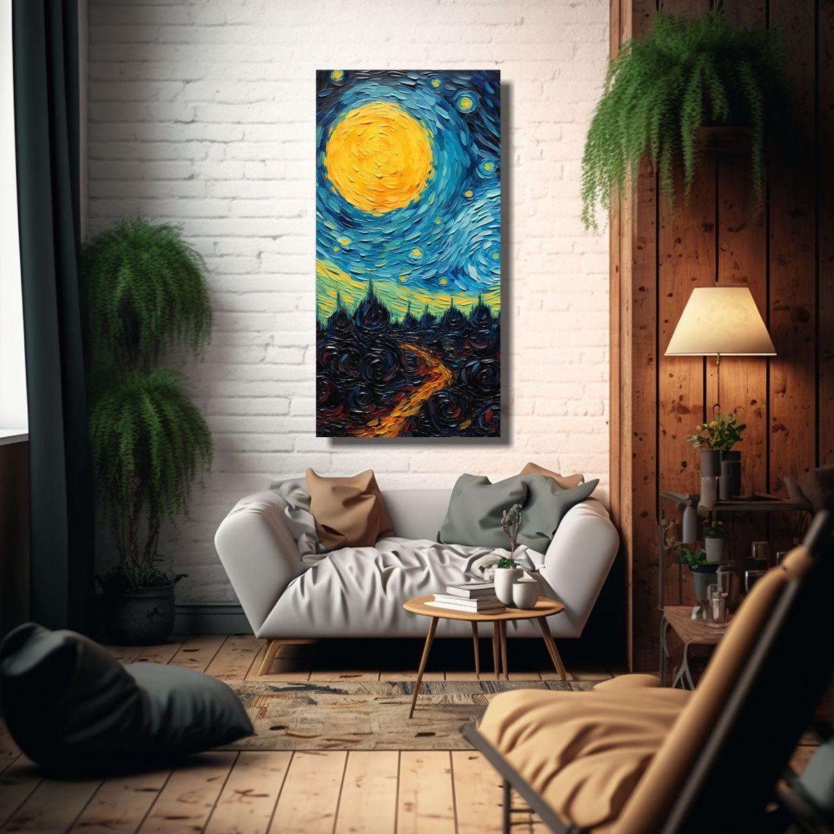 Pintura En Bastidor Vintage Con Inspiración En 50x100cm-2