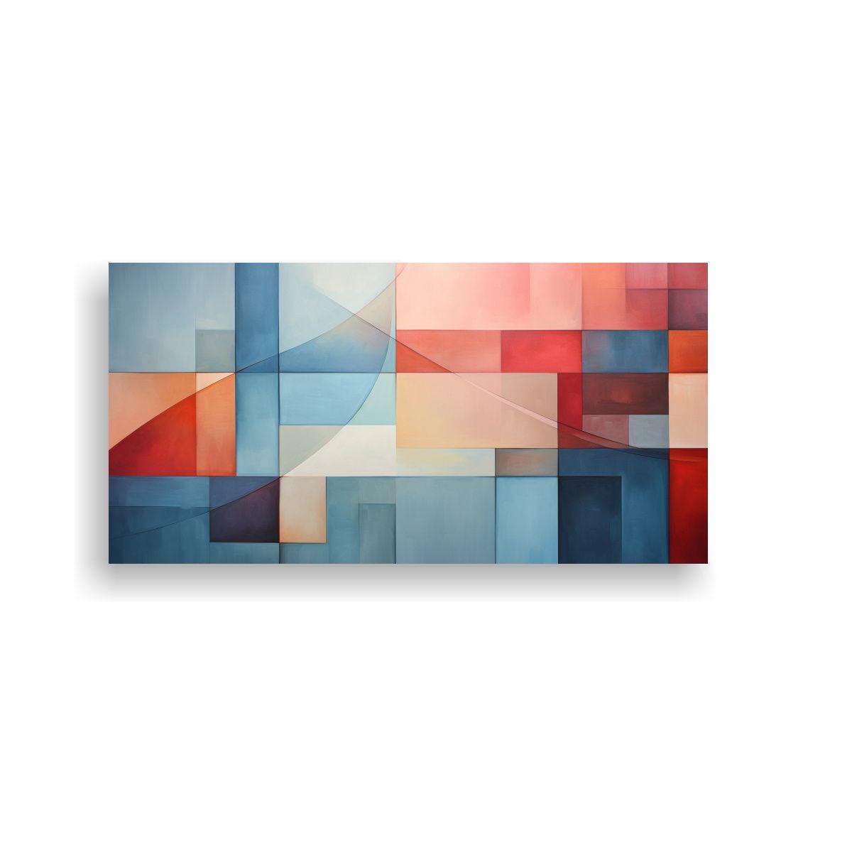 Cuadro Imagen Geométrico Simplicidad NY Colores 120x60cm-0