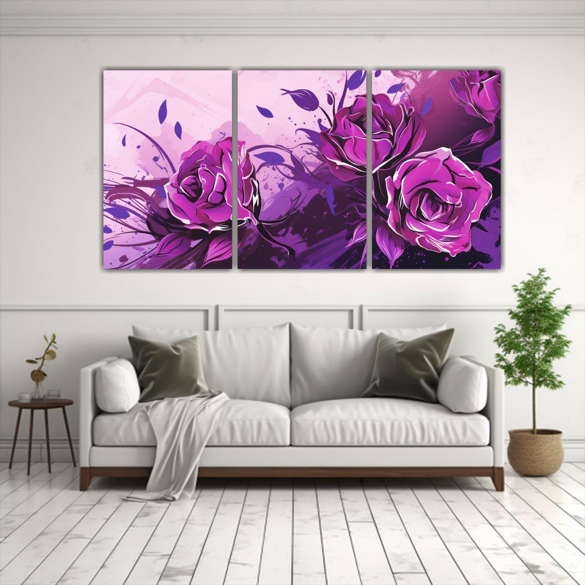 Pinturas Decorativas Actuales Con Atmósfera 150x75 Cm-2