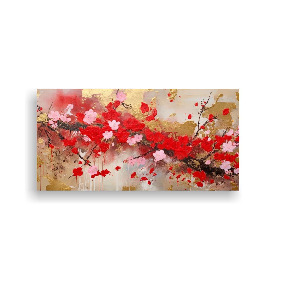 Cuadros Abstractos Japoneses En Relieve: Arte 100x50cm-0