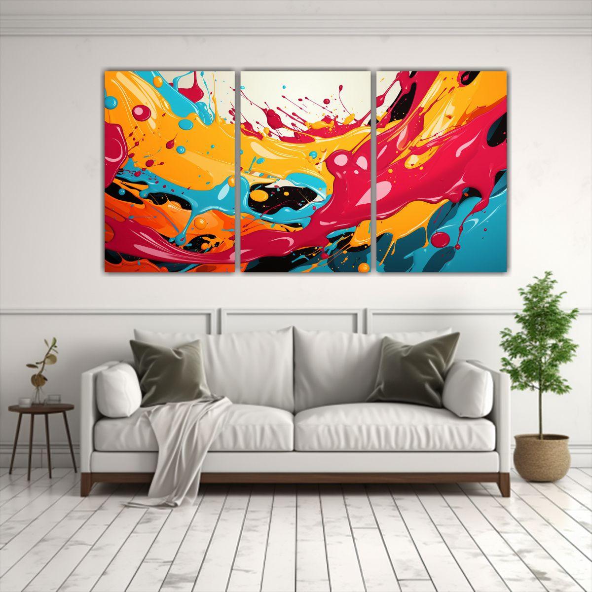 Artes Pared Acuarela Estética Abstracta Estilo 180x90 Cm-2