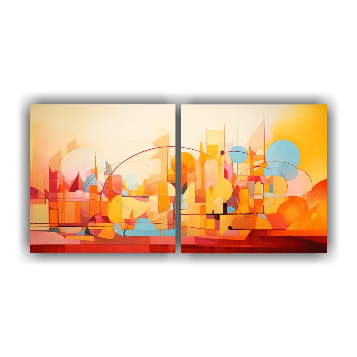 Artes De Pared Abstracción Verano Capturado 80x40 Cm-0
