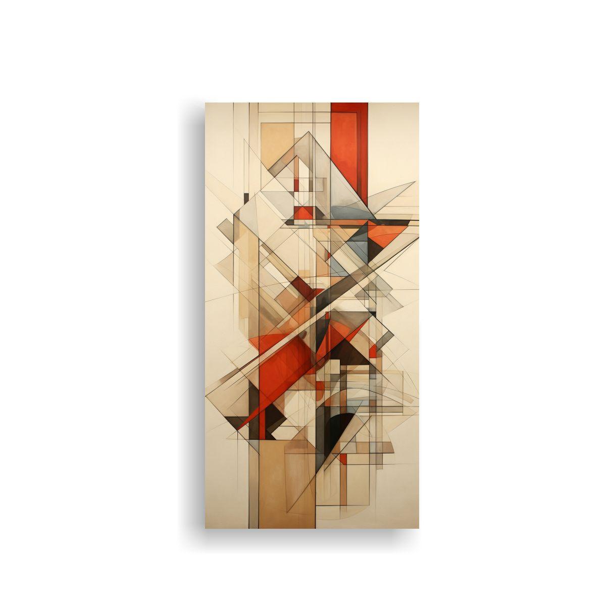 Cuadros Abstractos Geométricos En Lienzo Tela 40x80cm-0