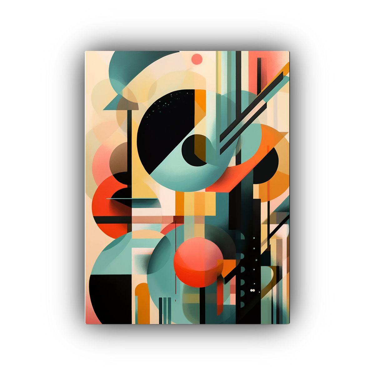 Pintura De Pared Abstracta Rectangular 40x50cm-0