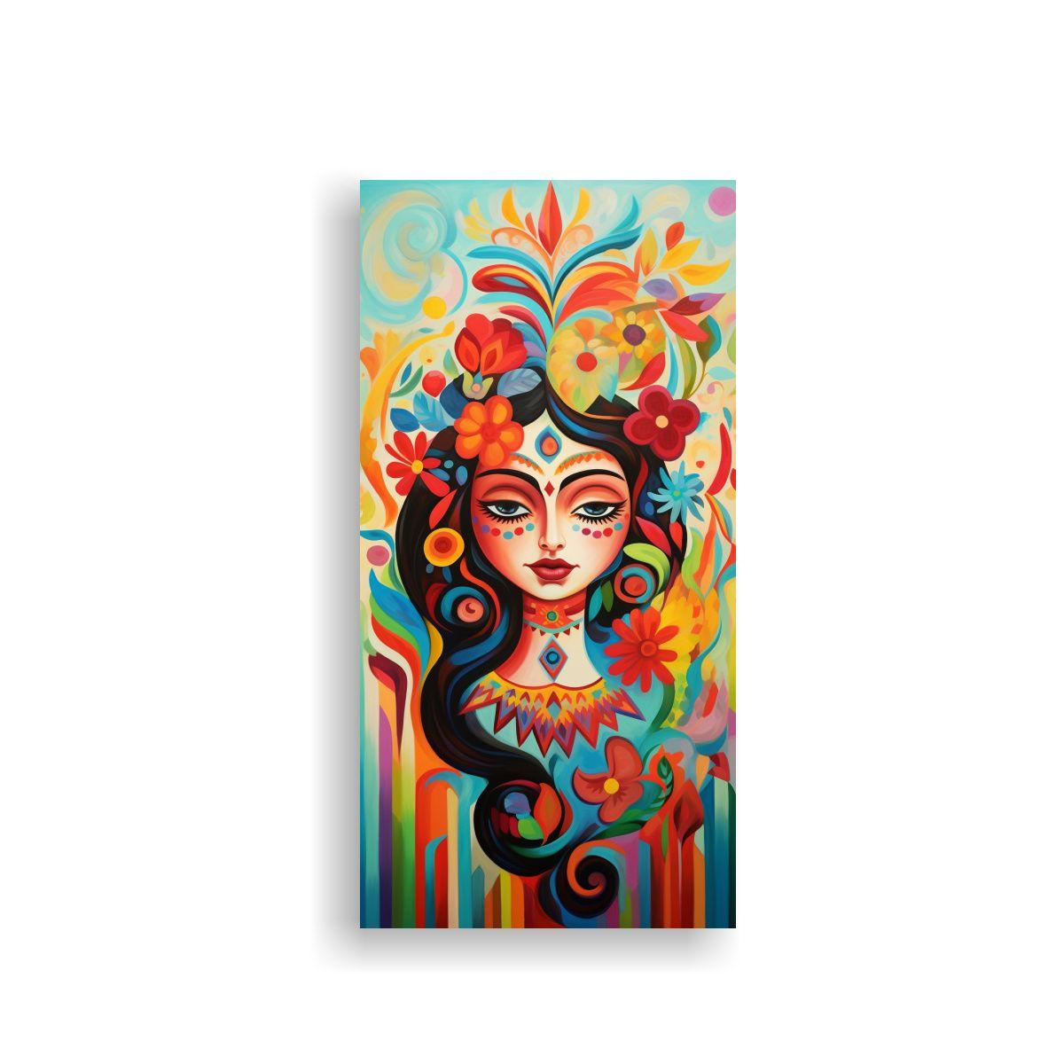 Pintura Decorativa: Lienzo Abstracto Poder 30x60cm-0