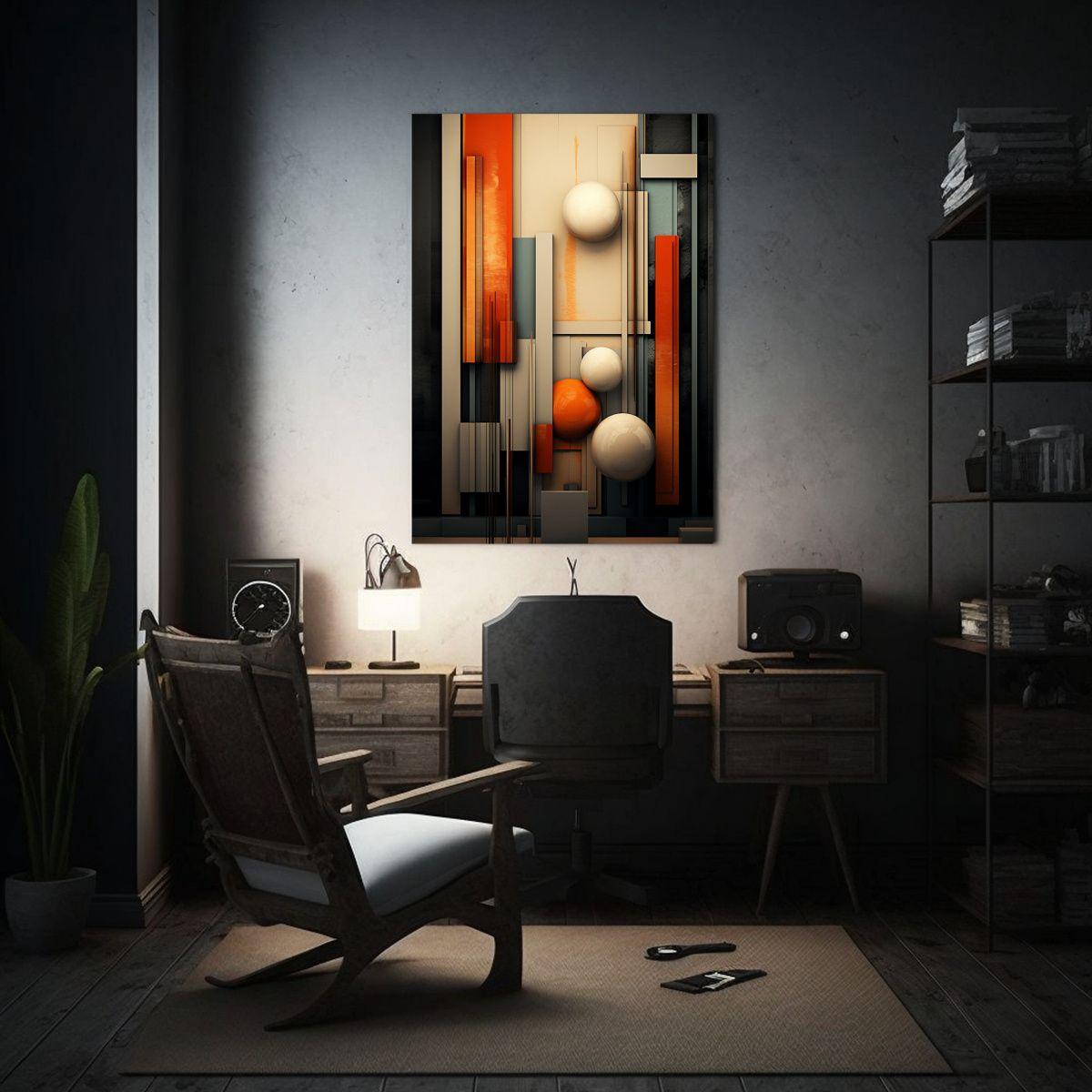 Pintura Decorativa Exclusiva De Diseño Abstracto 80x120cm-2