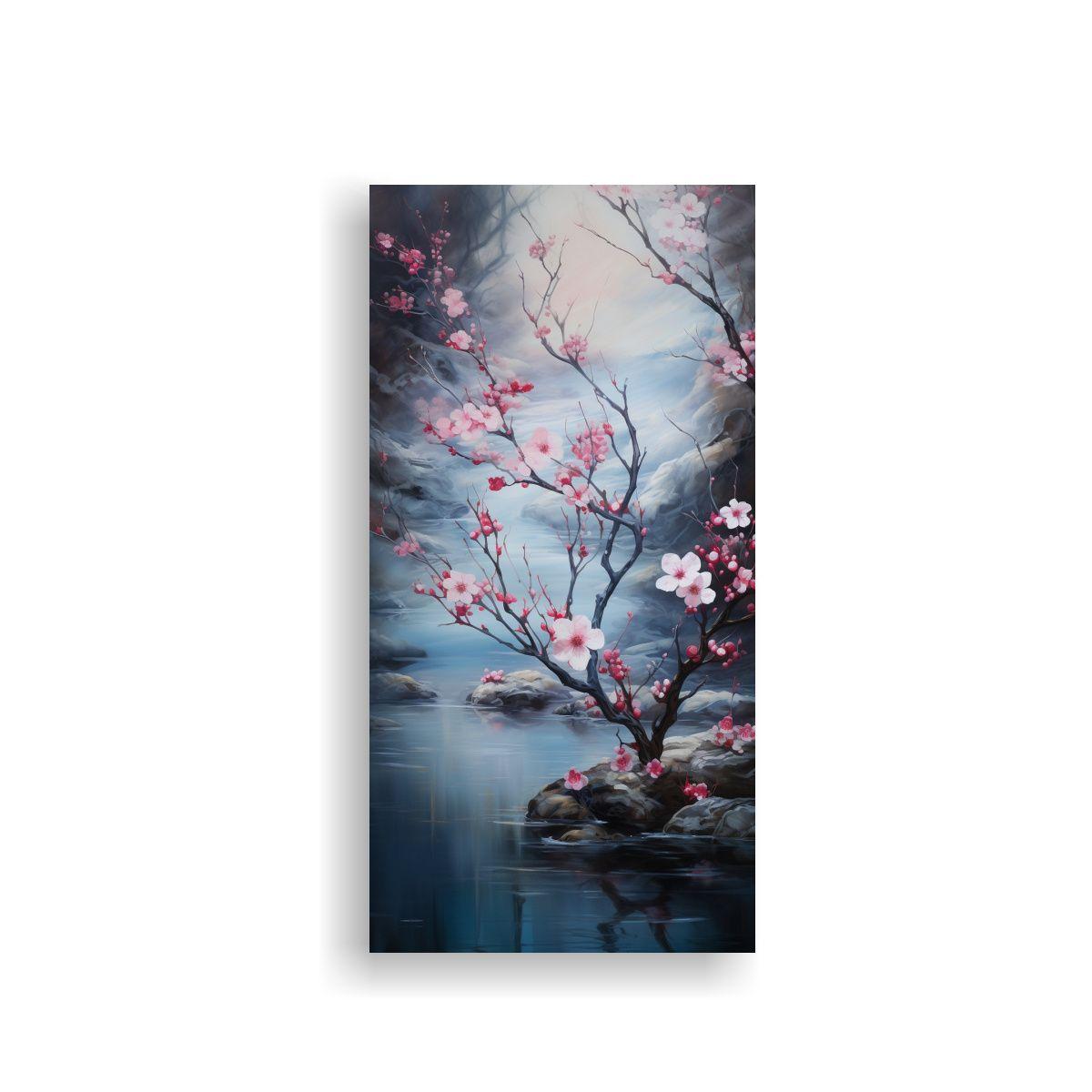 Pintura Decorativa De Arte Abstracto Con Cerezos 80x160cm-0